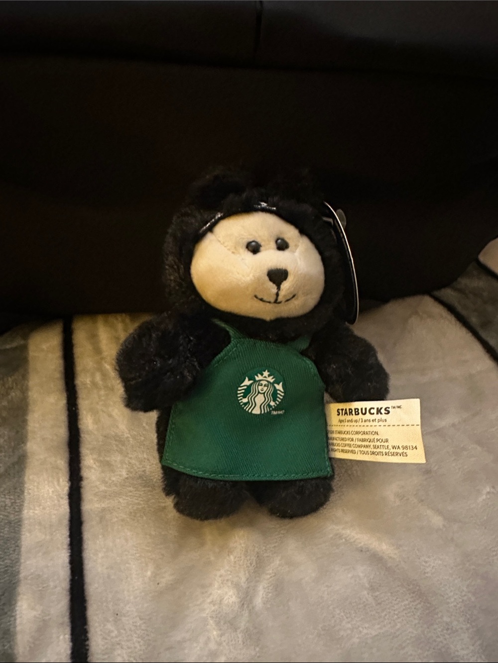 Starbucks Black Barista Bear keychain